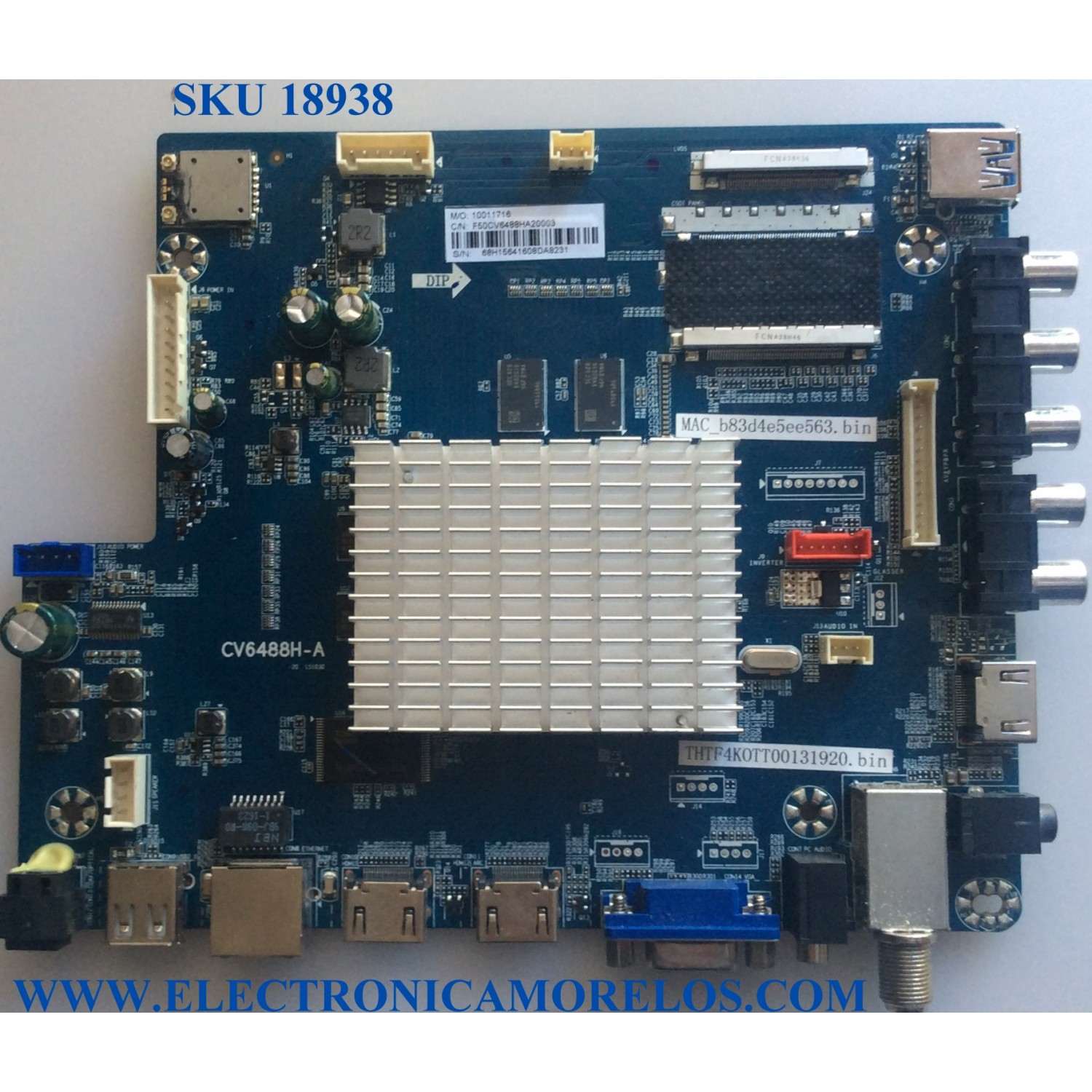 MAIN / WESTINGHOUSE F50CV6488HA20003 / CV6488H-A / 10011716 / LTE50398 / 68H15641608DA8231 / E254667 / PANEL V500DJ2-QS5 / MODELOS WD50UC4300 TW-01931-C050G / WD50UC4300